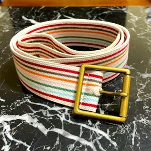 90s AE cloth vintage rainbow stripes 🌈 belt